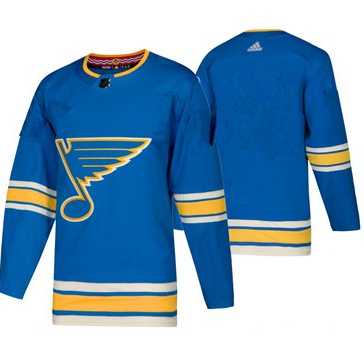 Men%27s St. Louis Blues Blank Blue Alternate Official Adidas Jersey